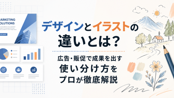 デザインとイラストの違いとは？広告・販促で成果を出す使い分け方をプロが徹底解説