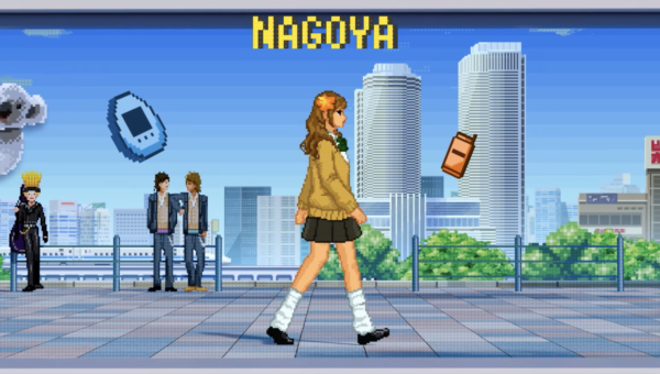 【名古屋駅開業140周年記念】デジタルサイネージ動画のイラスト制作を担当させて頂きました。