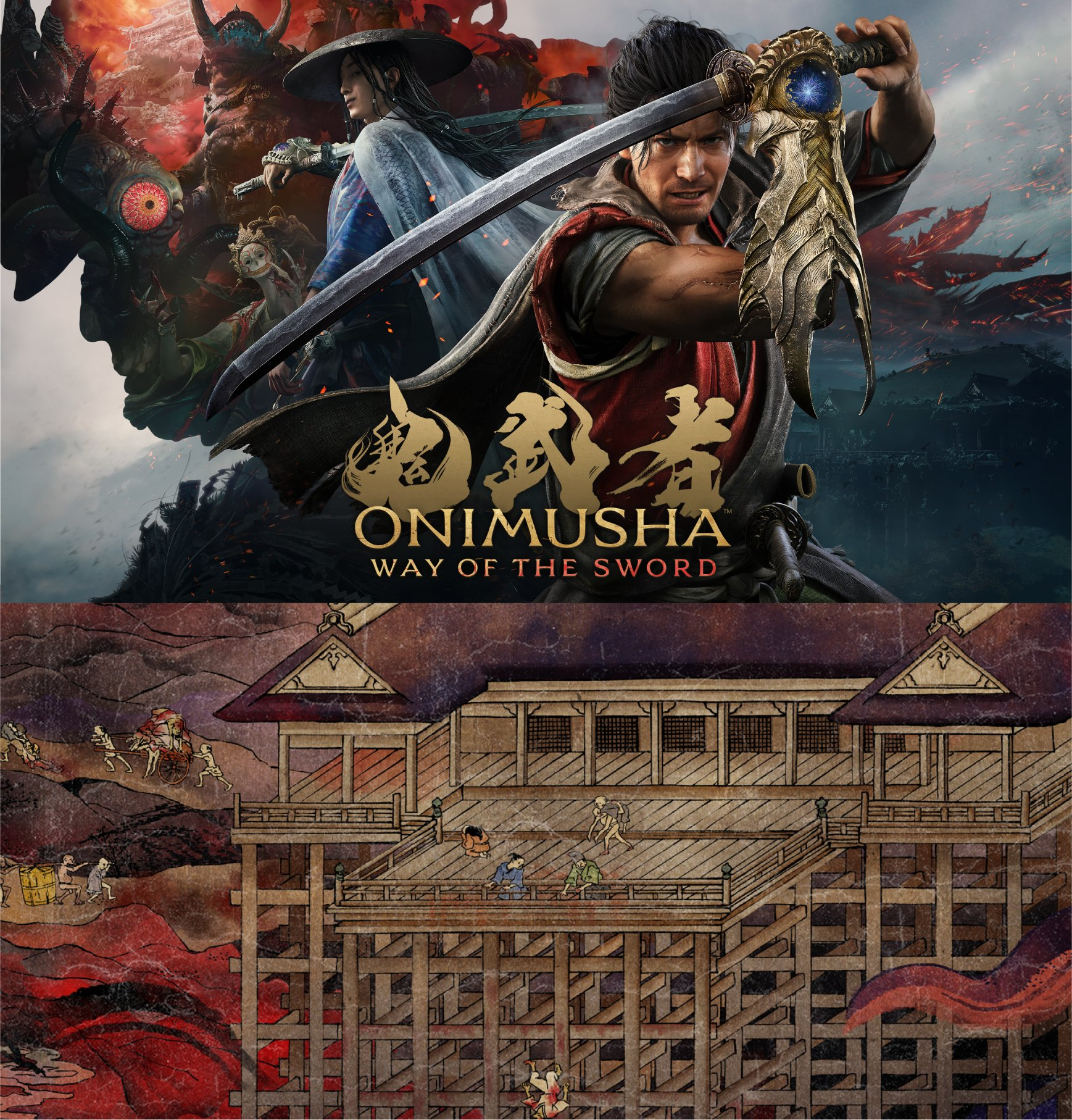 CAPCOM様「鬼武者Way of the Sword」清水寺浮世絵