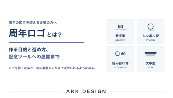 周年ロゴとは｜作る目的・進め方と、記念ツールへの展開まで解説