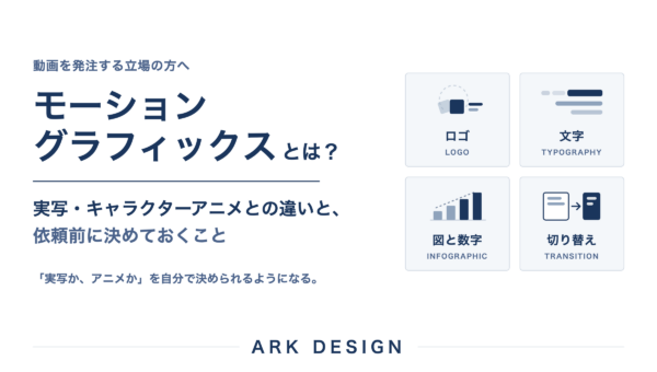 モーショングラフィックスとは｜種類・活用シーンと依頼の進め方を実例で解説